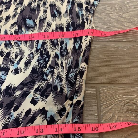 Hugo Boss ruched jersey leopard print dress - Picture 8 of 9